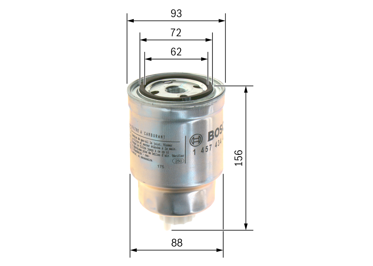 Filtru combustibil BOSCH 1457434439