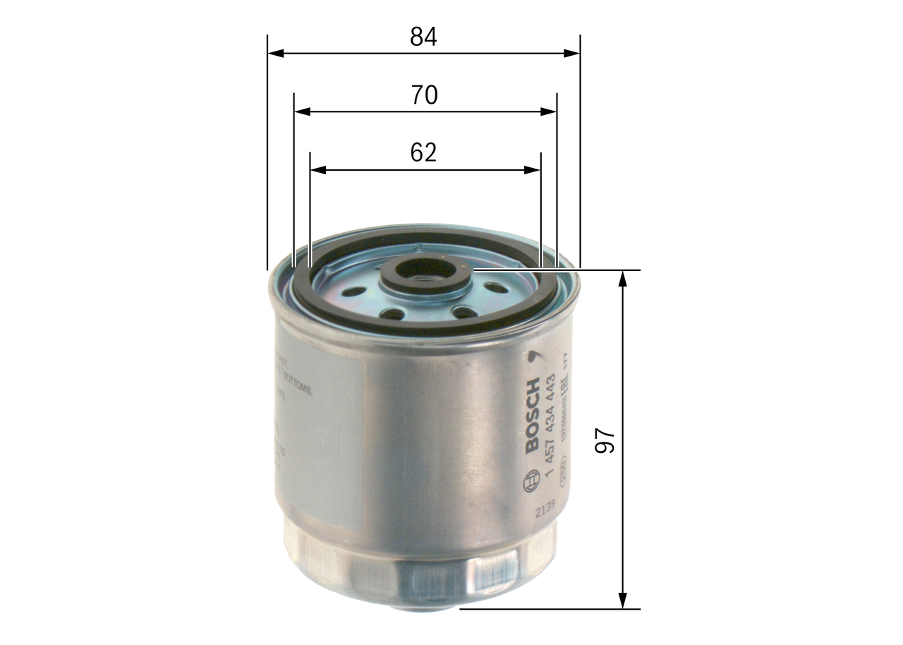 Filtru combustibil BOSCH 1457434443