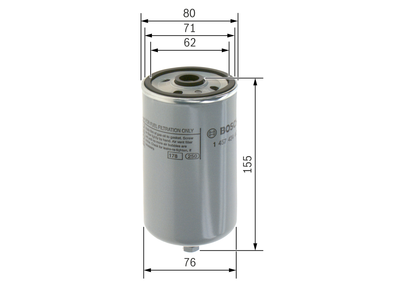 Filtru combustibil BOSCH 1457434447