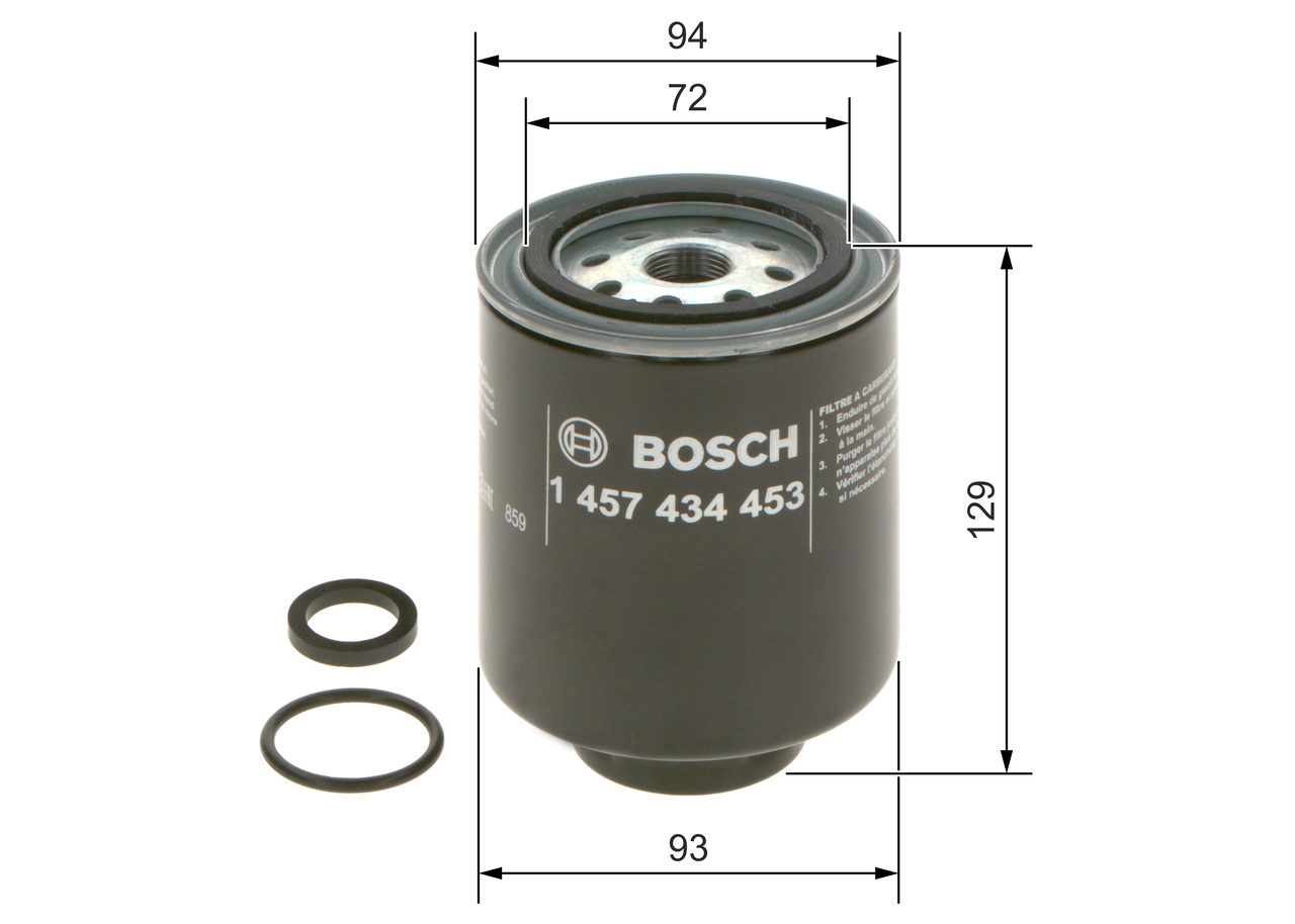 Filtru combustibil BOSCH 1457434453