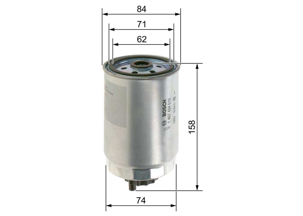 Filtru combustibil BOSCH 1457434510