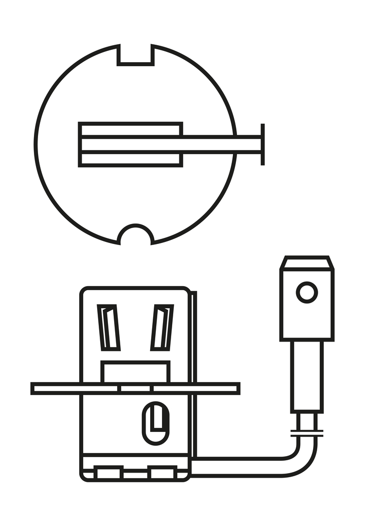 Bec far faza lunga BOSCH 1987302802