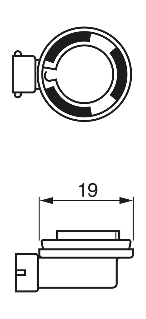 Bec far faza lunga BOSCH 1987302806