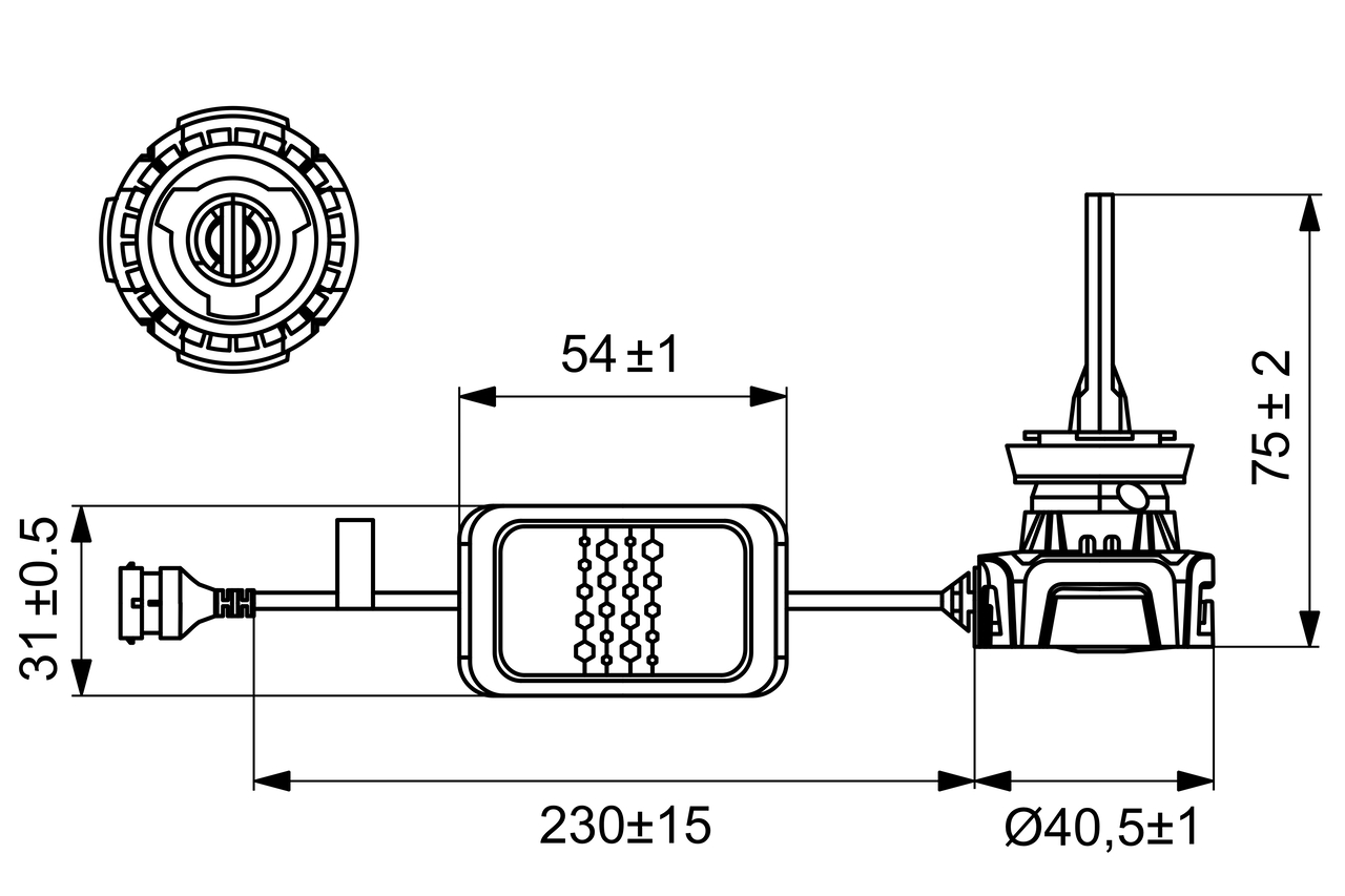 Bec far faza lunga BOSCH 1987301558