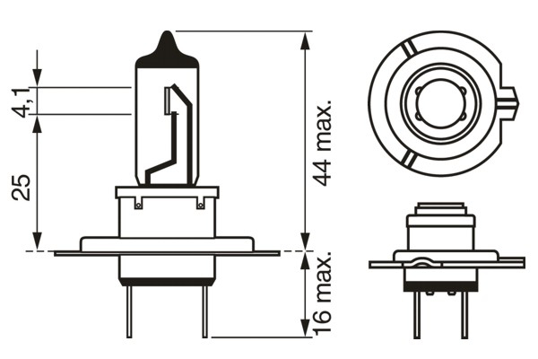 Bec far faza lunga BOSCH 1987302079