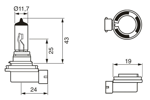 Bec far faza lunga BOSCH 1987302084