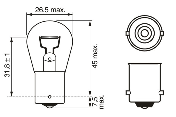 Bec semnalizator BOSCH 1987302201