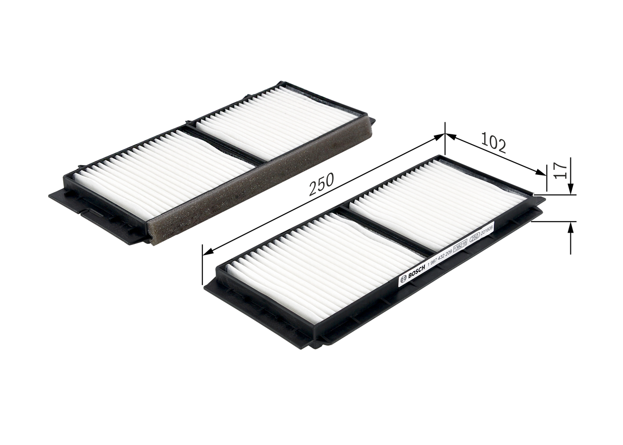 Filtru polen BOSCH 1987432209