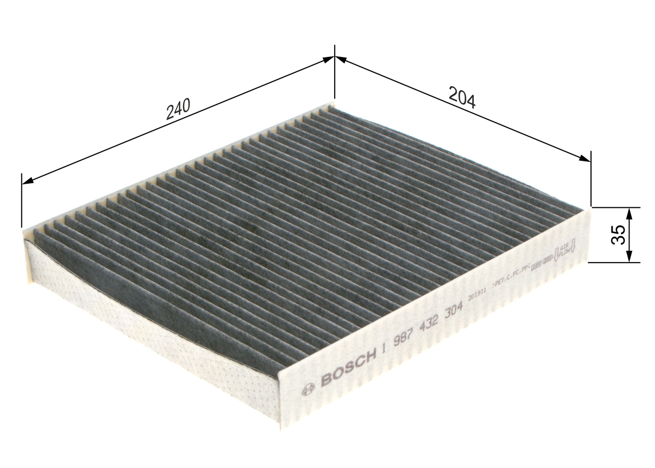 Filtru polen BOSCH 1987432304