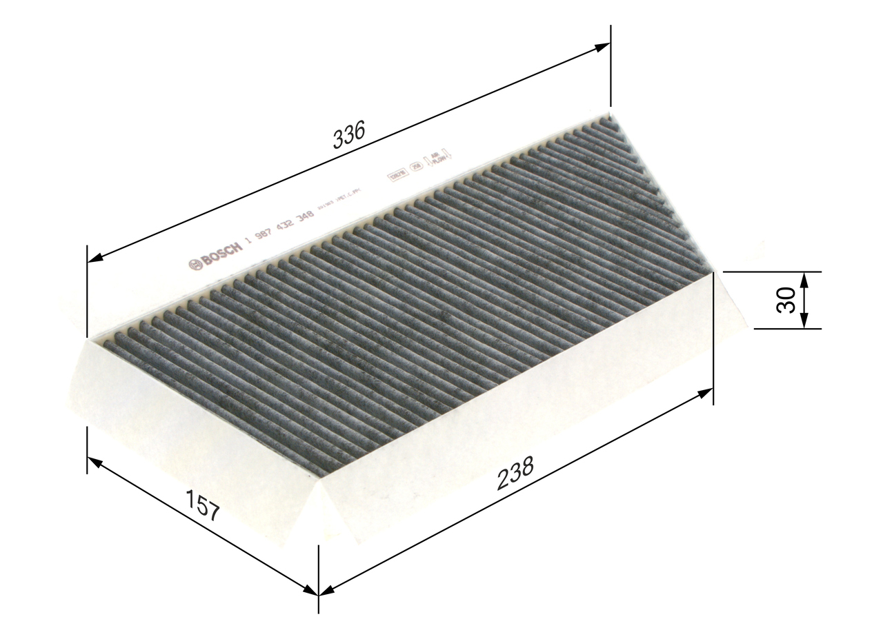 Filtru polen BOSCH 1987432348