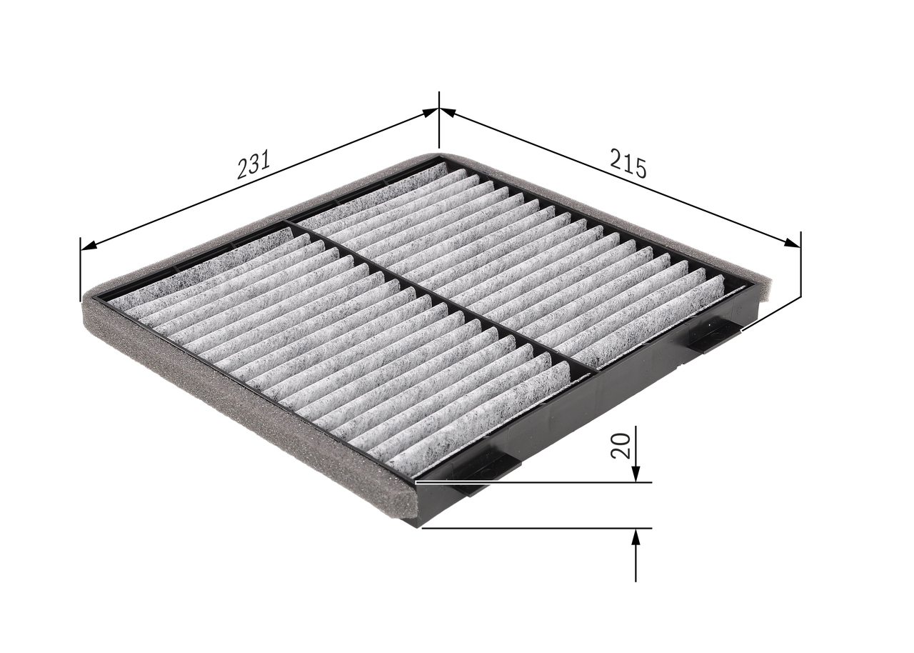 Filtru polen BOSCH 1987432363