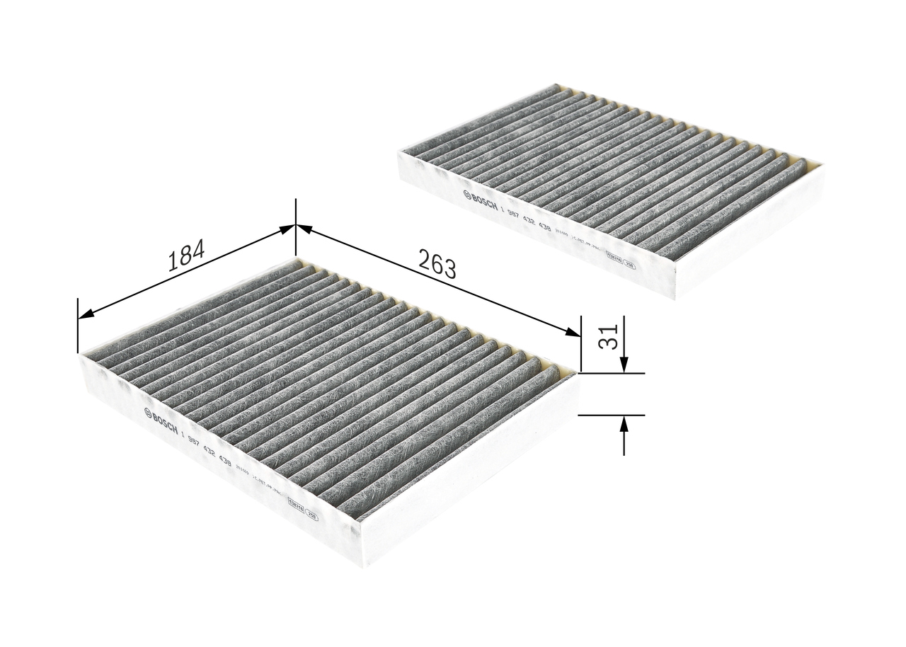 Filtru polen BOSCH 1987432438