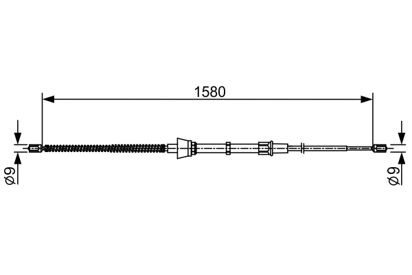 Cablu frana de parcare BOSCH 1 987 482 446