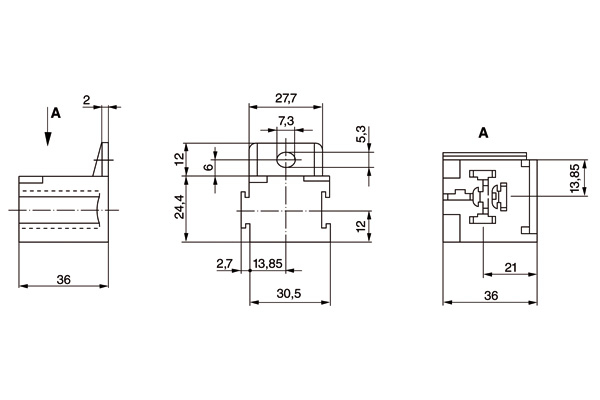 Soclu releu BOSCH 3334485008