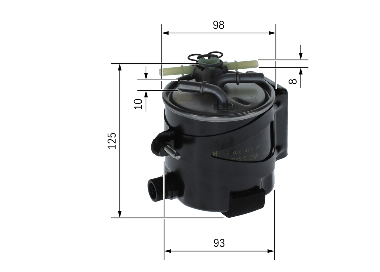 Filtru combustibil BOSCH F026402061