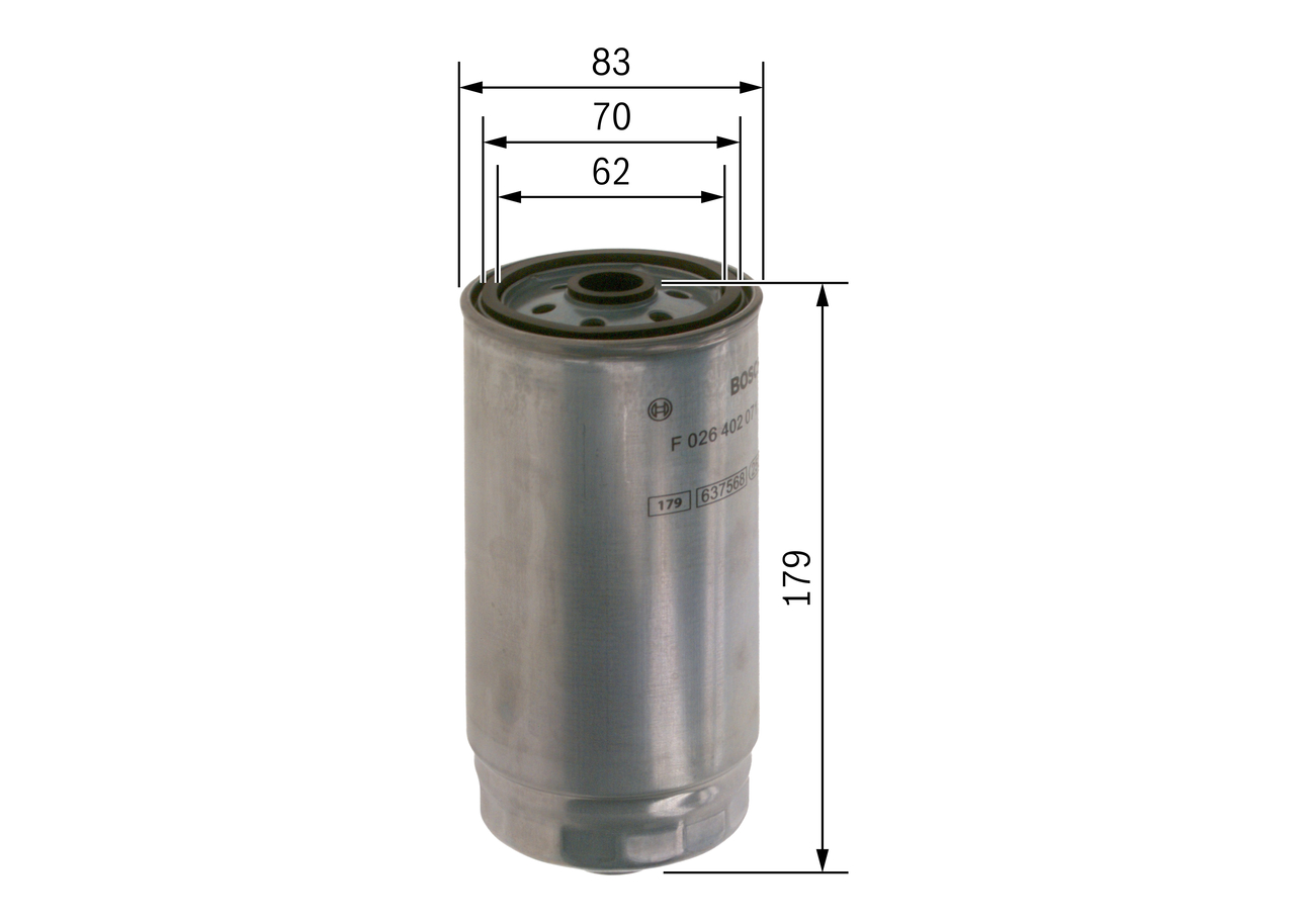 Filtru combustibil BOSCH F026402071