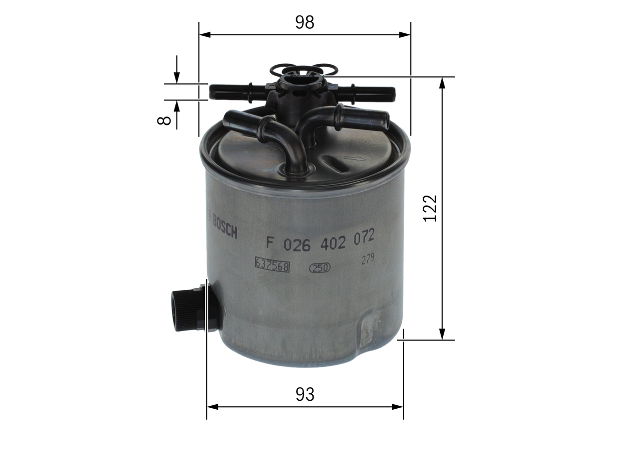 Filtru combustibil BOSCH F026402072