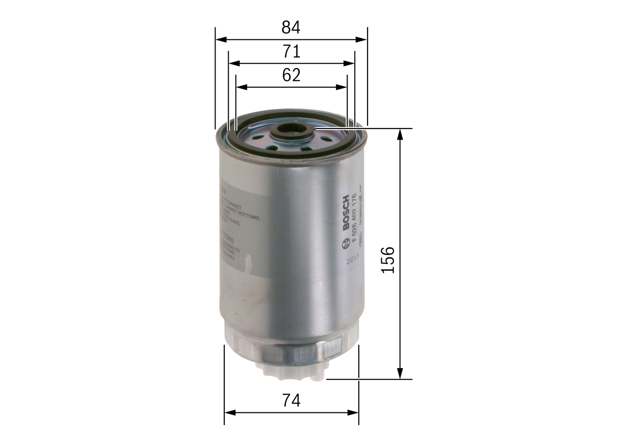 Filtru combustibil BOSCH F026402176