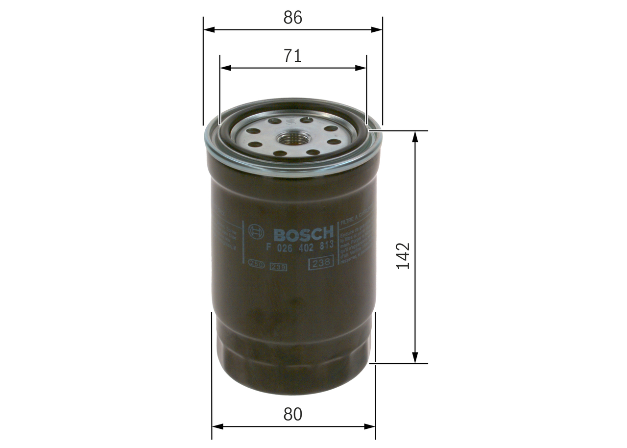 Filtru combustibil BOSCH F026402813