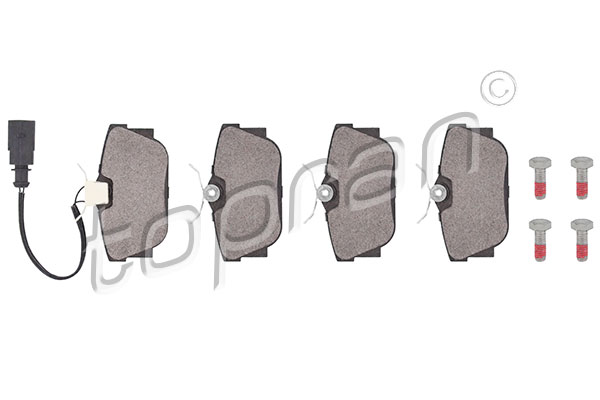 Placute frana TOPRAN 107 238