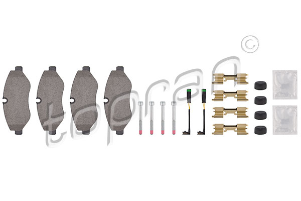 Placute frana TOPRAN 111 655