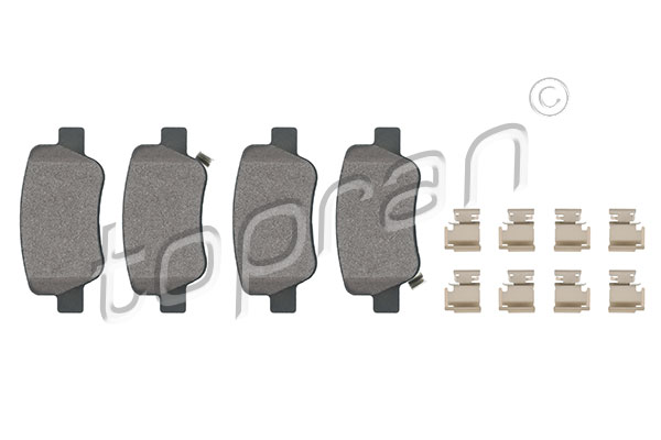 Placute frana TOPRAN 624 517