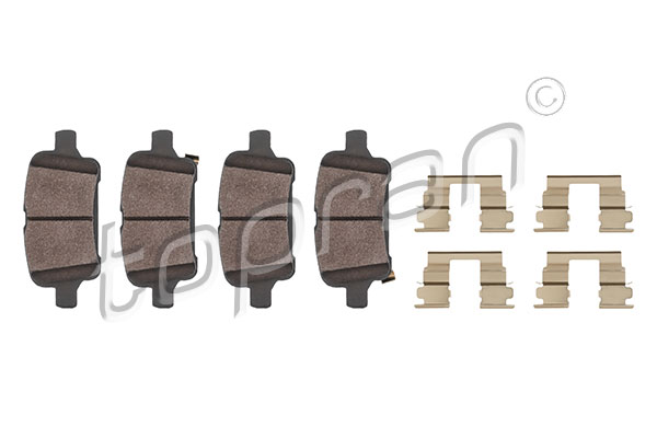 Placute frana TOPRAN 624 521