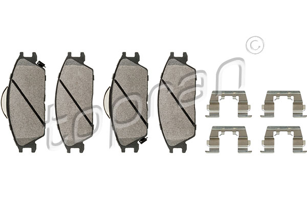 Placute frana TOPRAN 820 370