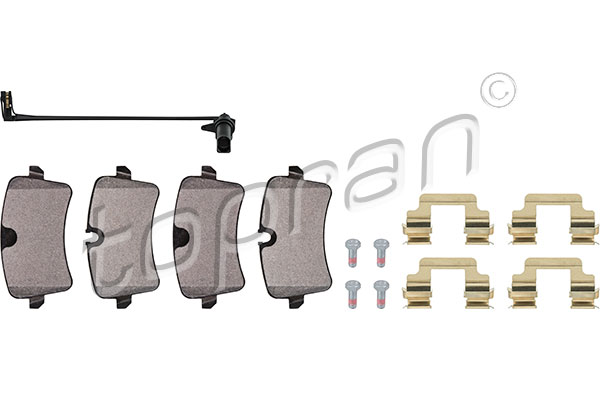 Placute frana TOPRAN 115 178