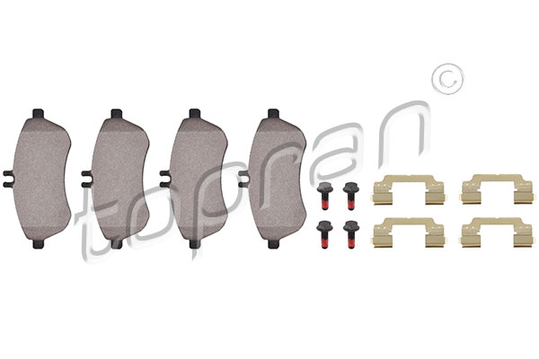 Placute frana TOPRAN 407 764
