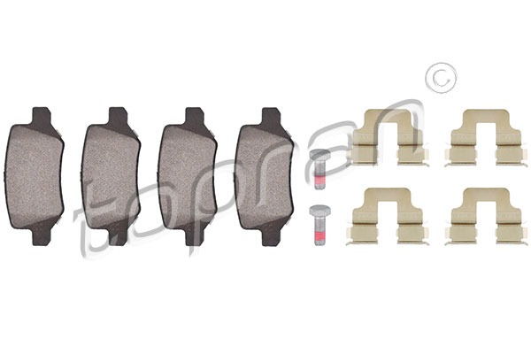 Placute frana TOPRAN 401 439