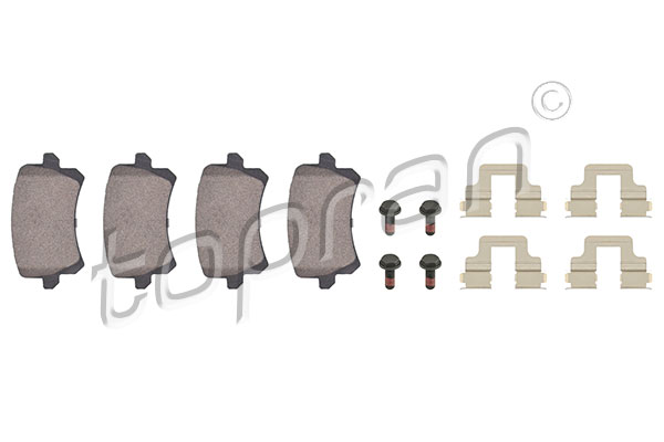 Placute frana TOPRAN 112 168