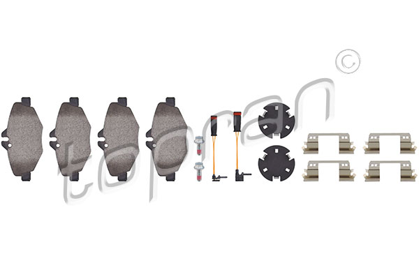 Placute frana TOPRAN 401 432