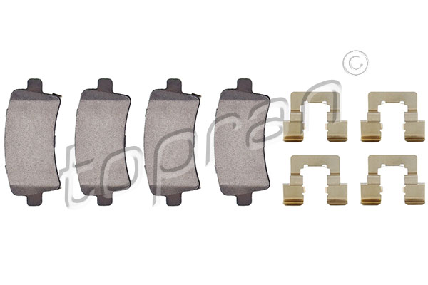 Placute frana TOPRAN 207 651