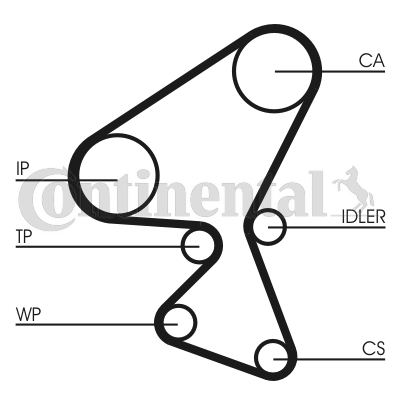 Curea de distributie CONTITECH CT1104