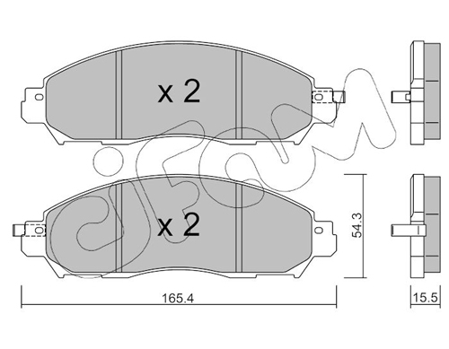 Placute frana CIFAM 822-1081-1