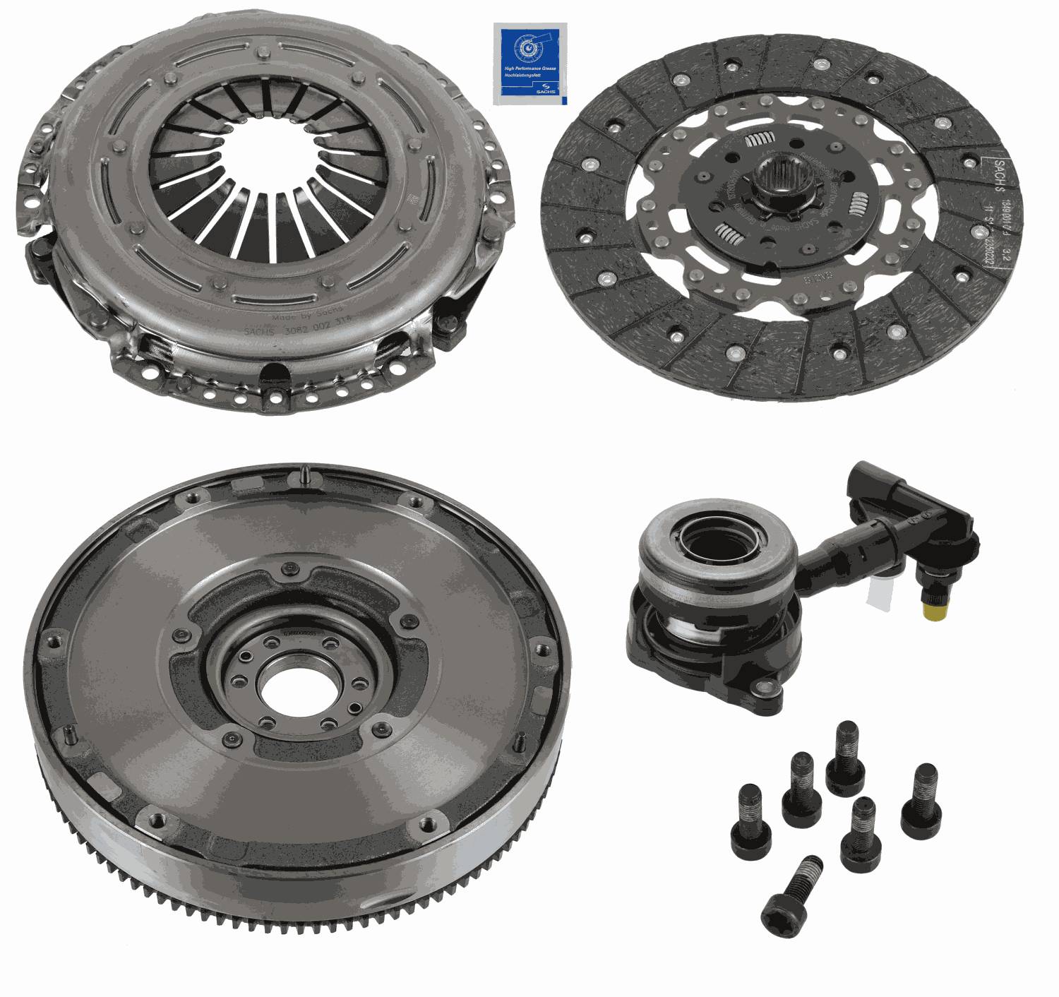 Kit ambreiaj FORD FOCUS III Turnier 1.6 TDCi  diesel 115 cai SACHS 2290601117