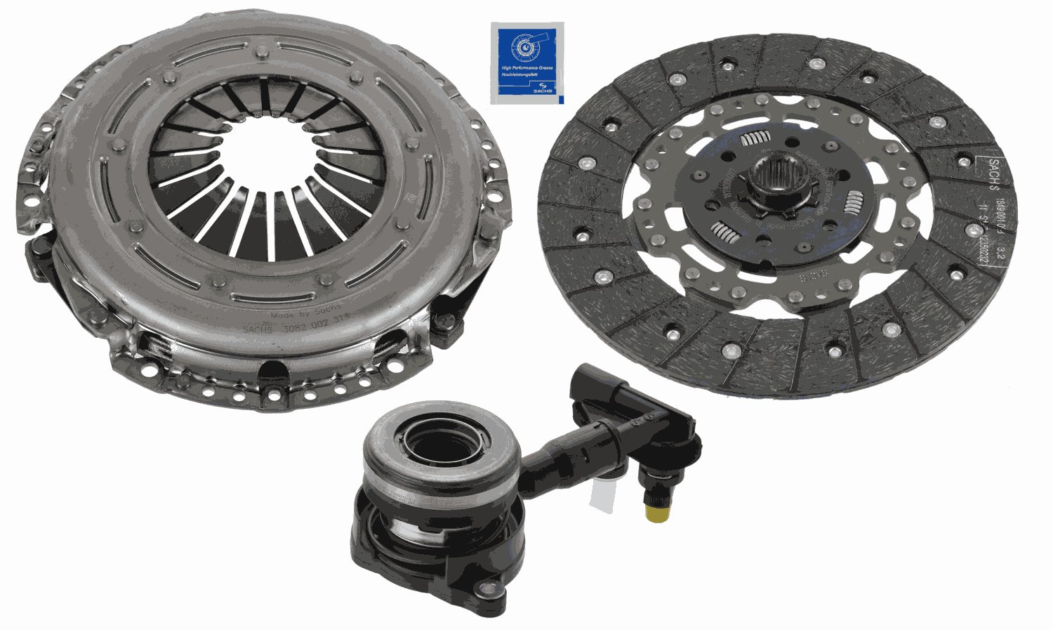 Kit ambreiaj FORD FOCUS III Turnier 1.6 TDCi  diesel 115 cai SACHS 3000990422