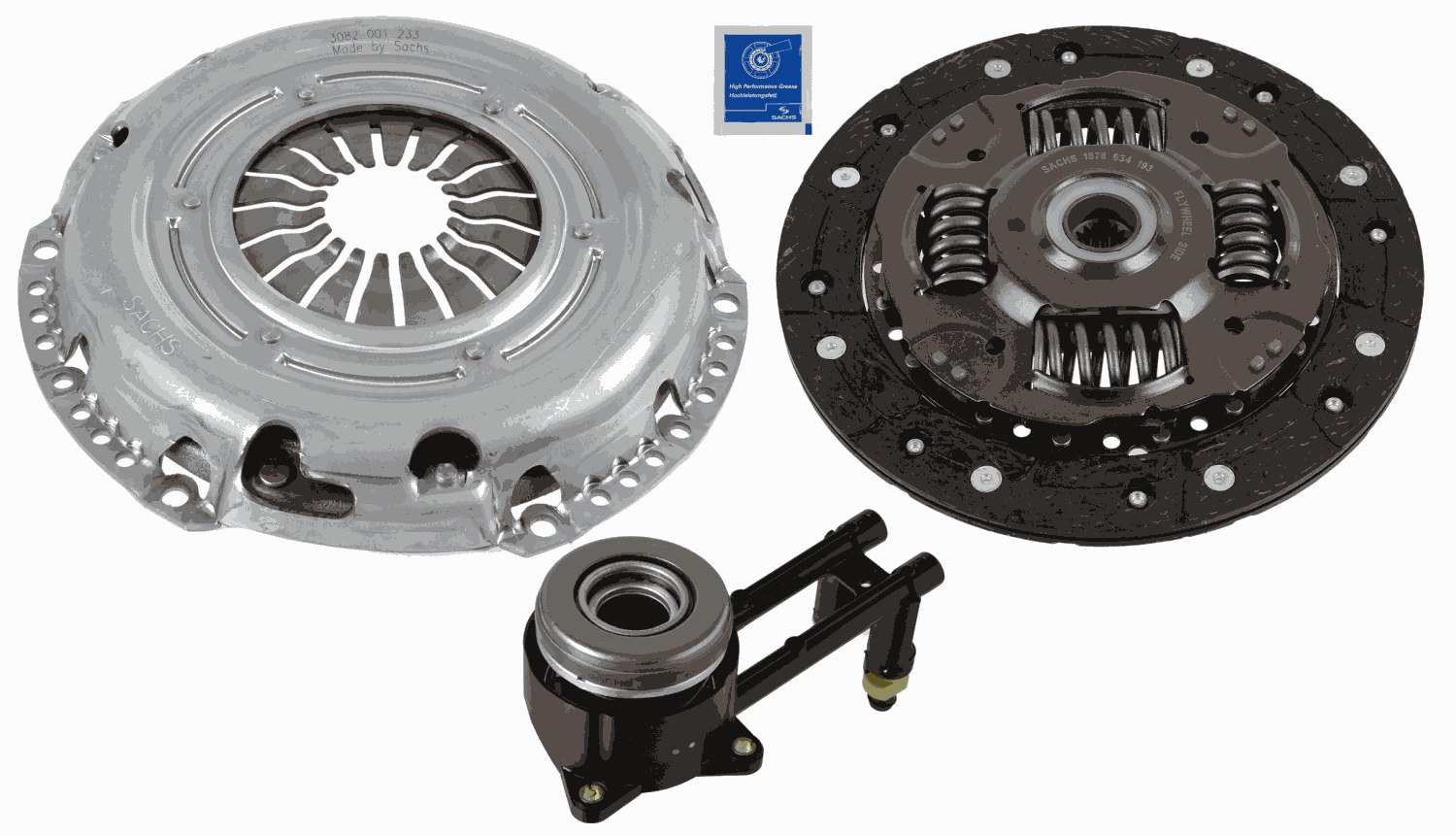 Kit ambreiaj FORD FUSION (JU_) 1.4 TDCi  diesel 68 cai SACHS 3000990473