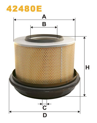 Filtru aer WIX FILTERS 42480E