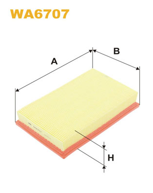Filtru aer WIX FILTERS WA6707