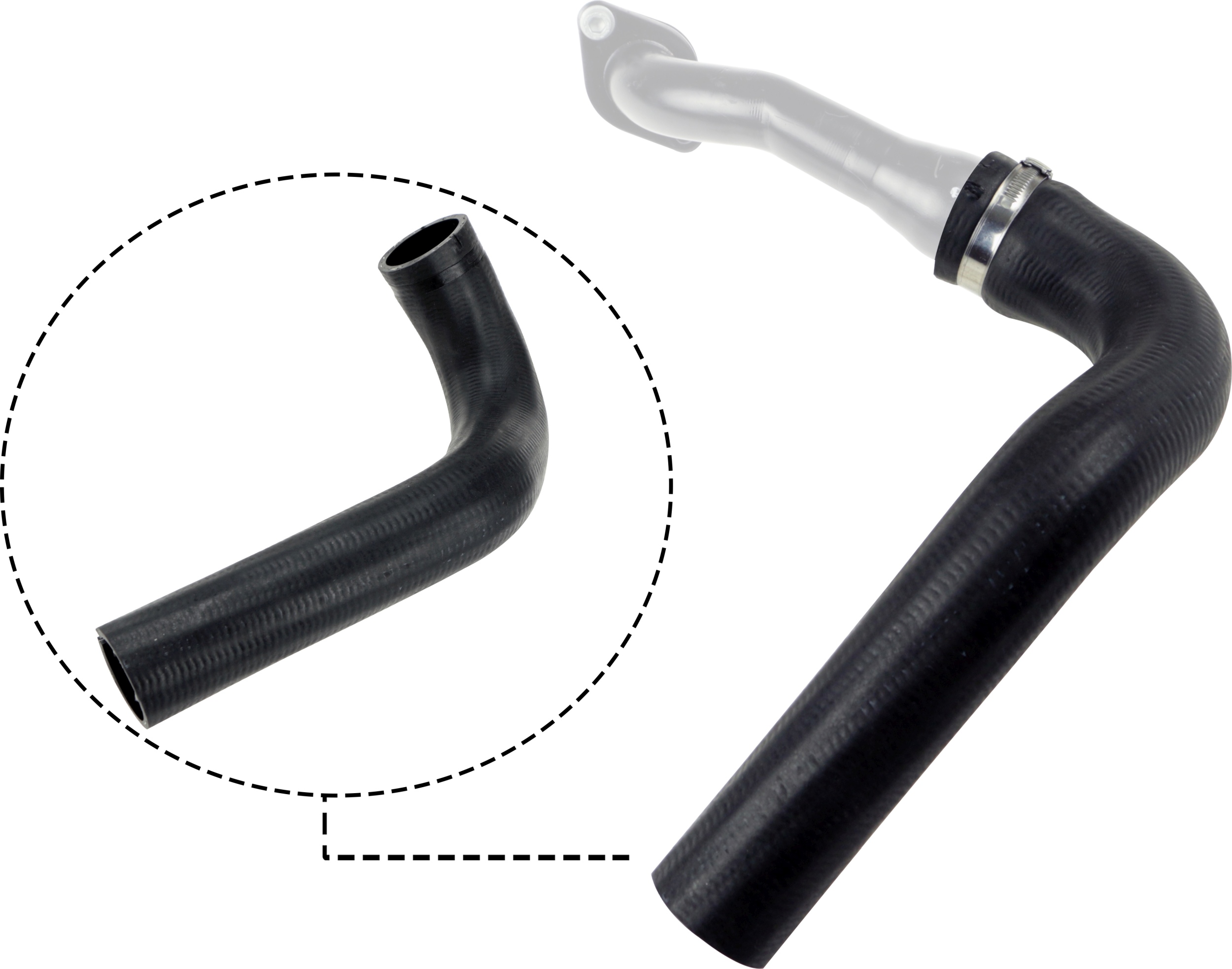 Furtun aer supraalimentare FIAT GRANDE PUNTO (199_) 1.3 D Multijet  diesel 75 cai GATES 09-0078