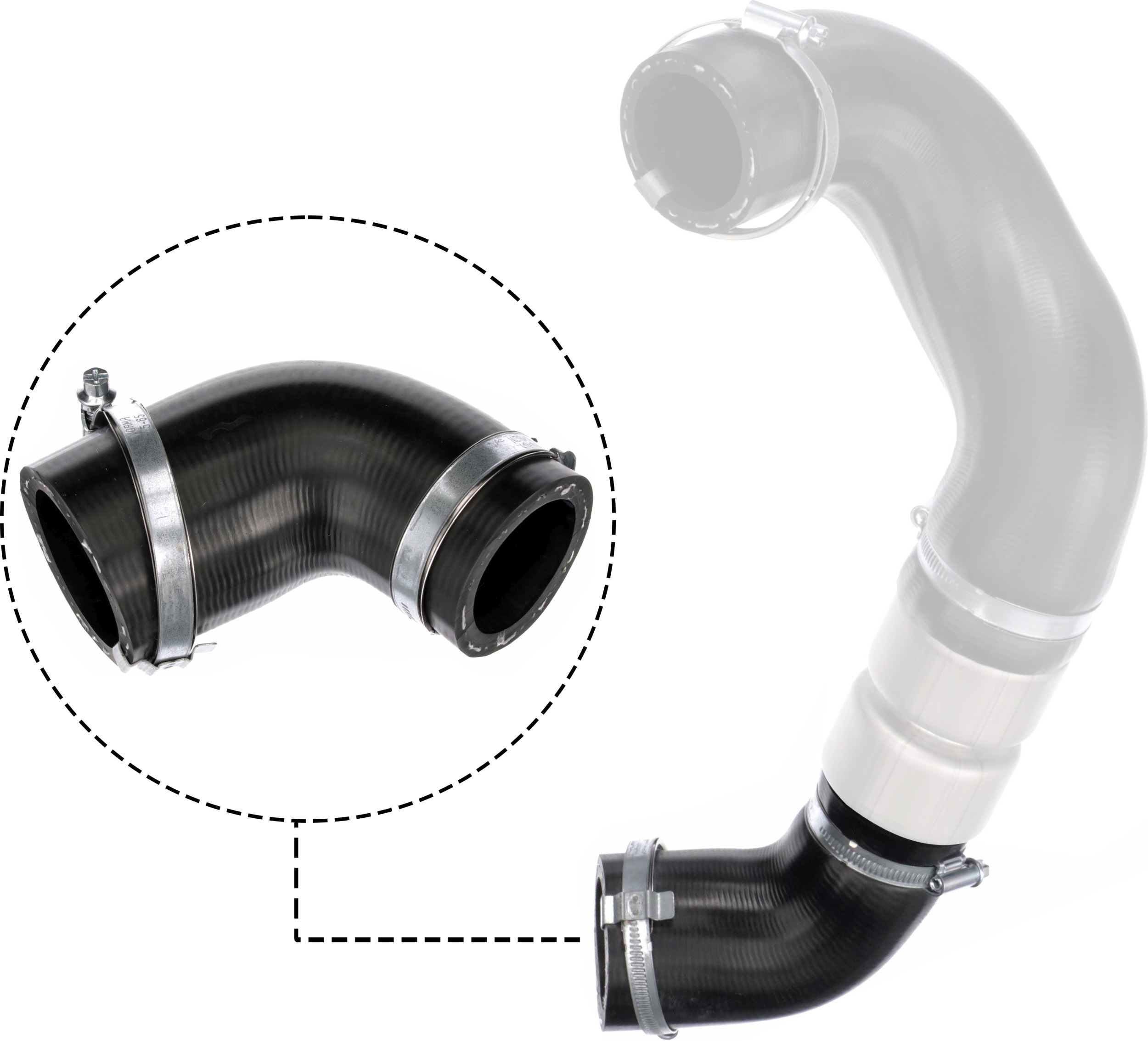 Furtun aer supraalimentare FORD KUGA I 2.0 TDCi 4x4  diesel 140 cai GATES 09-1398