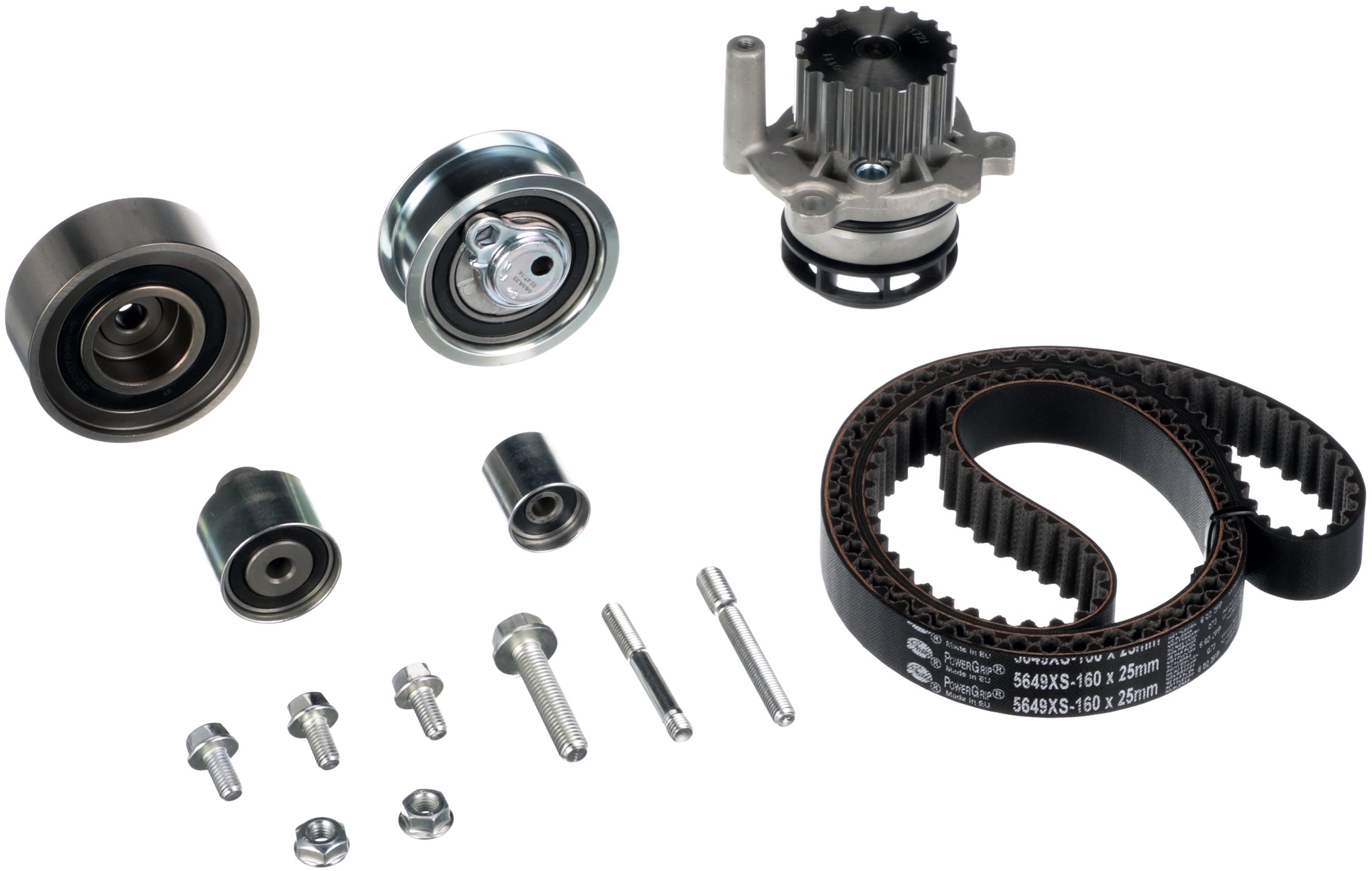 Set pompa apa + curea dintata VW POLO V (6R1, 6C1) 1.2 TDI  diesel 75 cai GATES KP25649XS-1