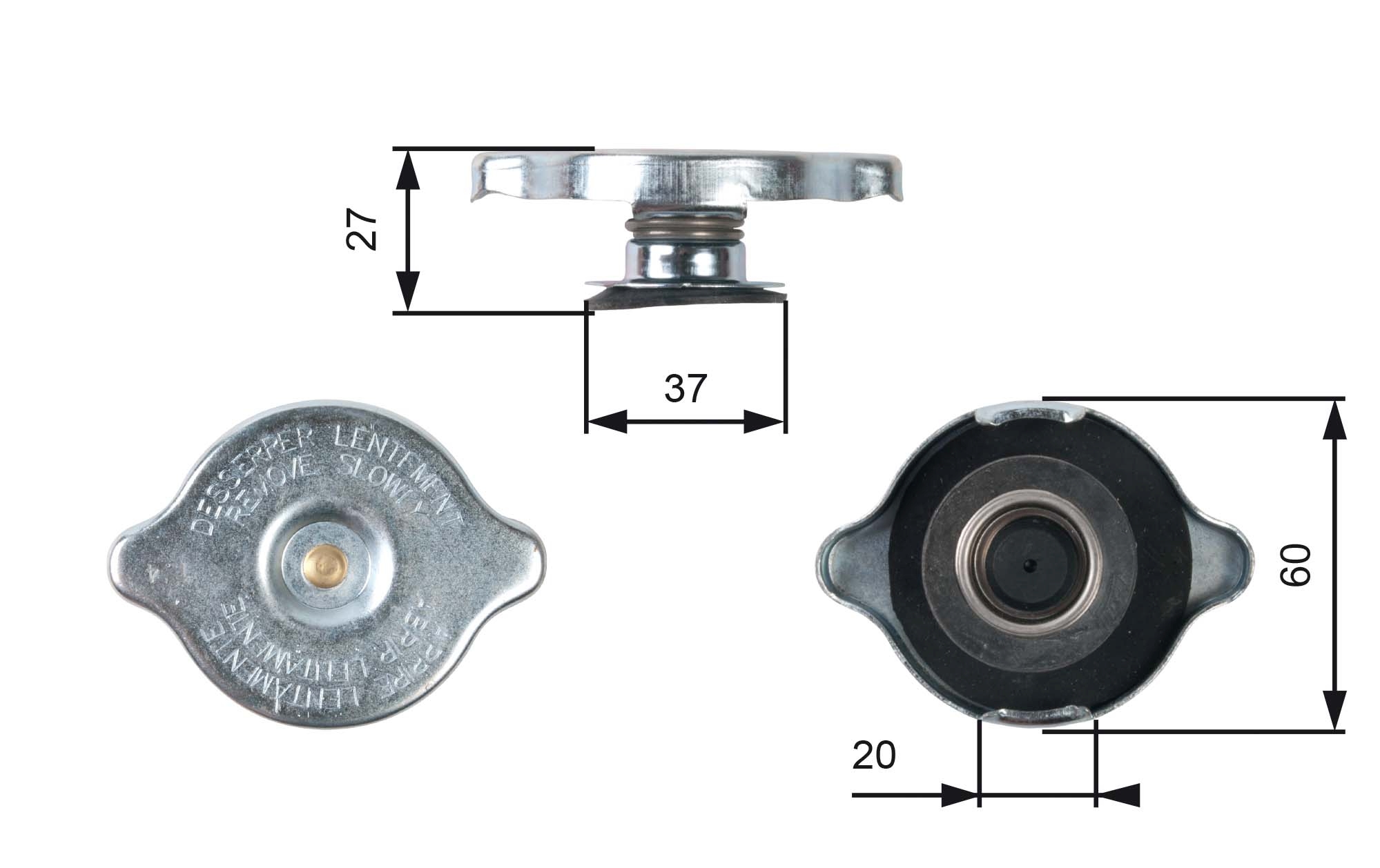 Buson vas expansiune GATES RC217