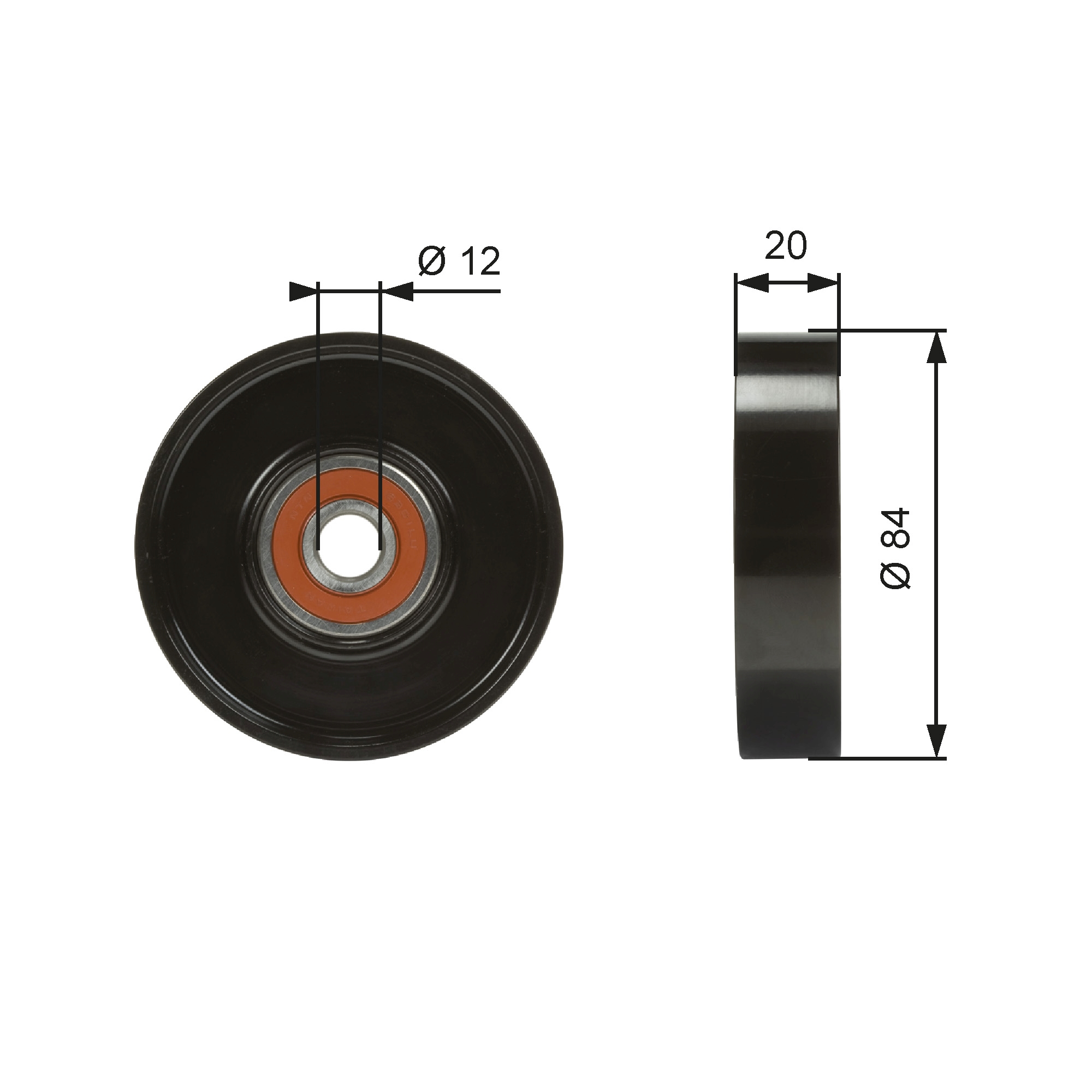 Rola intinzator curea transmisie GATES T36321