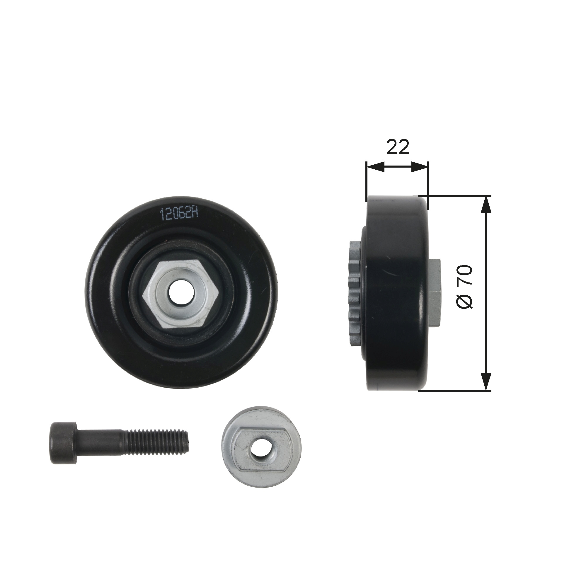 Rola intinzator curea transmisie GATES T36408