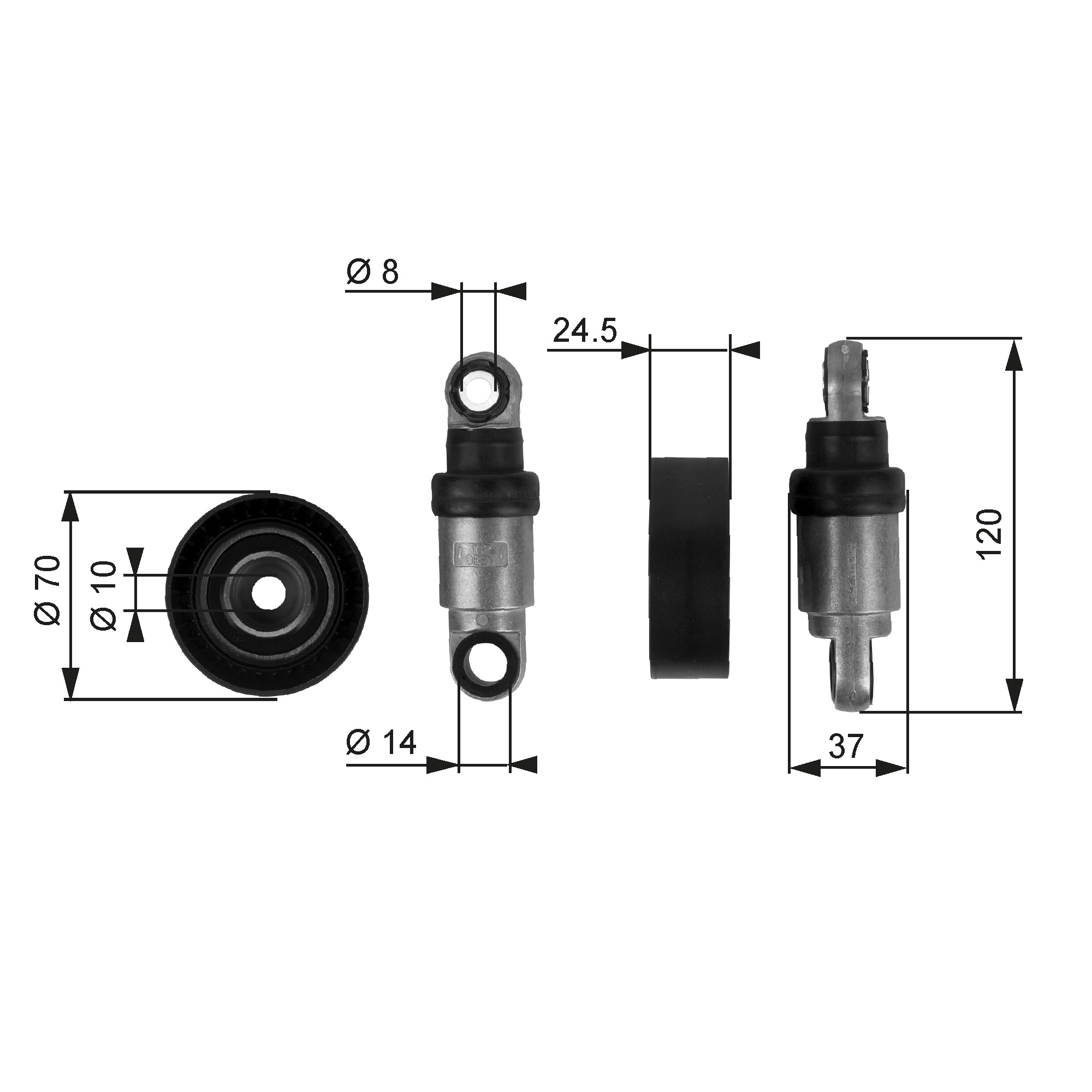 Rola intinzator curea transmisie GATES T38242