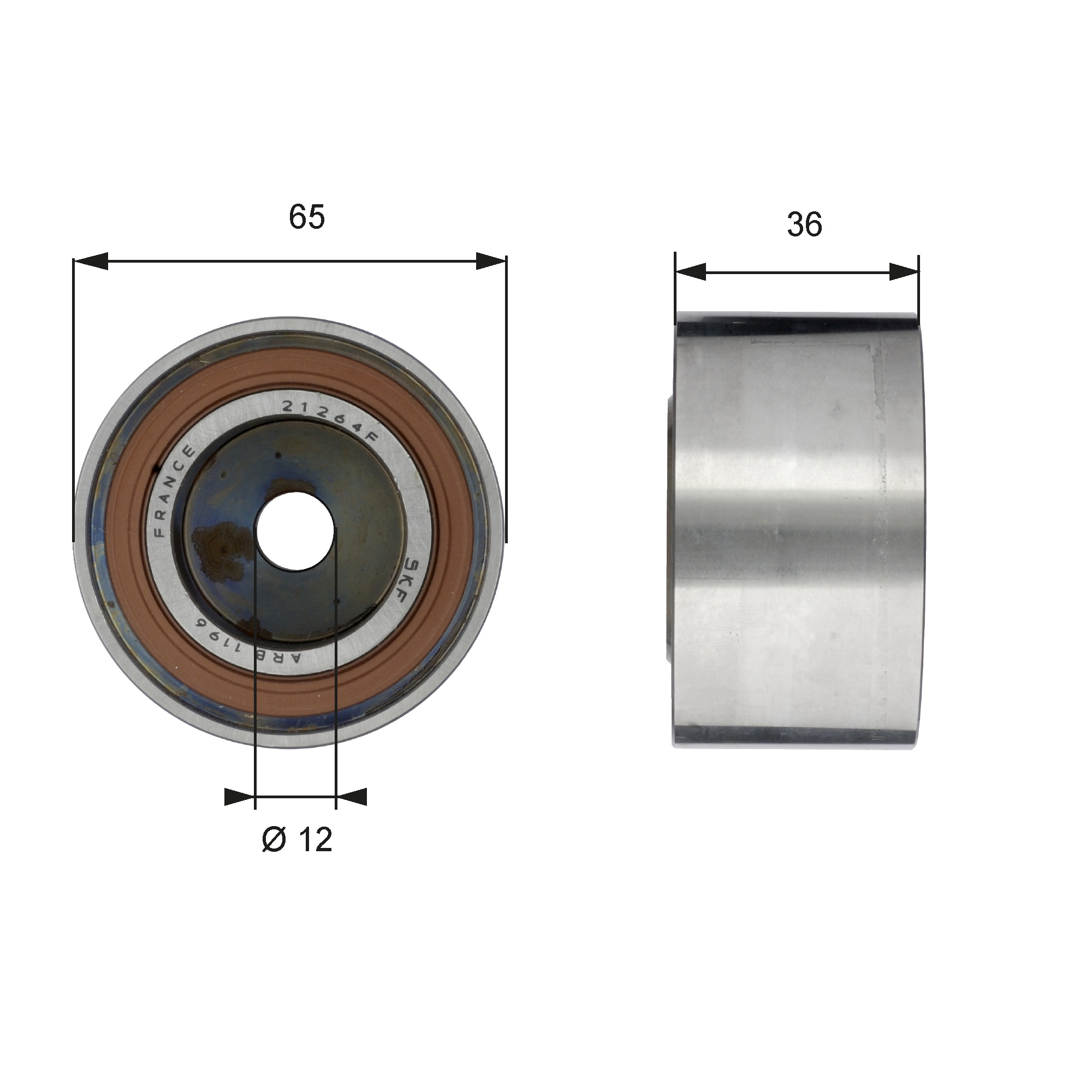 Rola intinzator curea transmisie GATES T38709