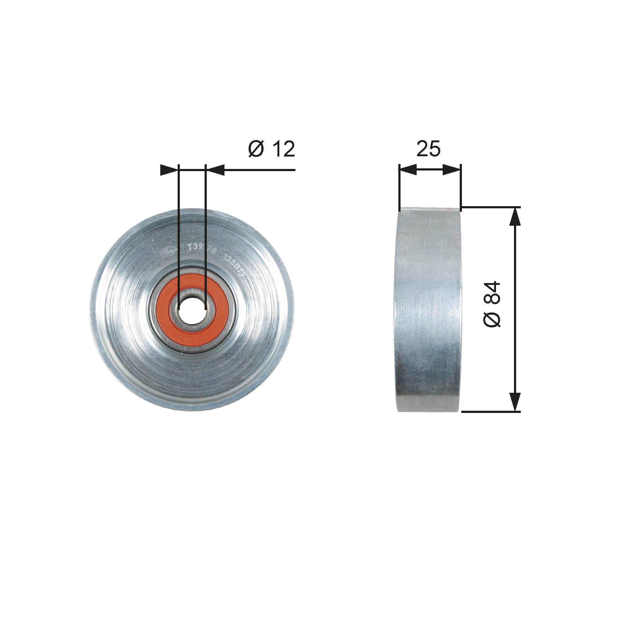 Rola intinzator curea transmisie GATES T39178